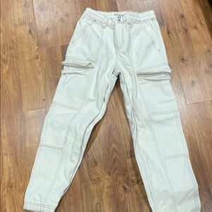 Stylish Cream Cargo Pants